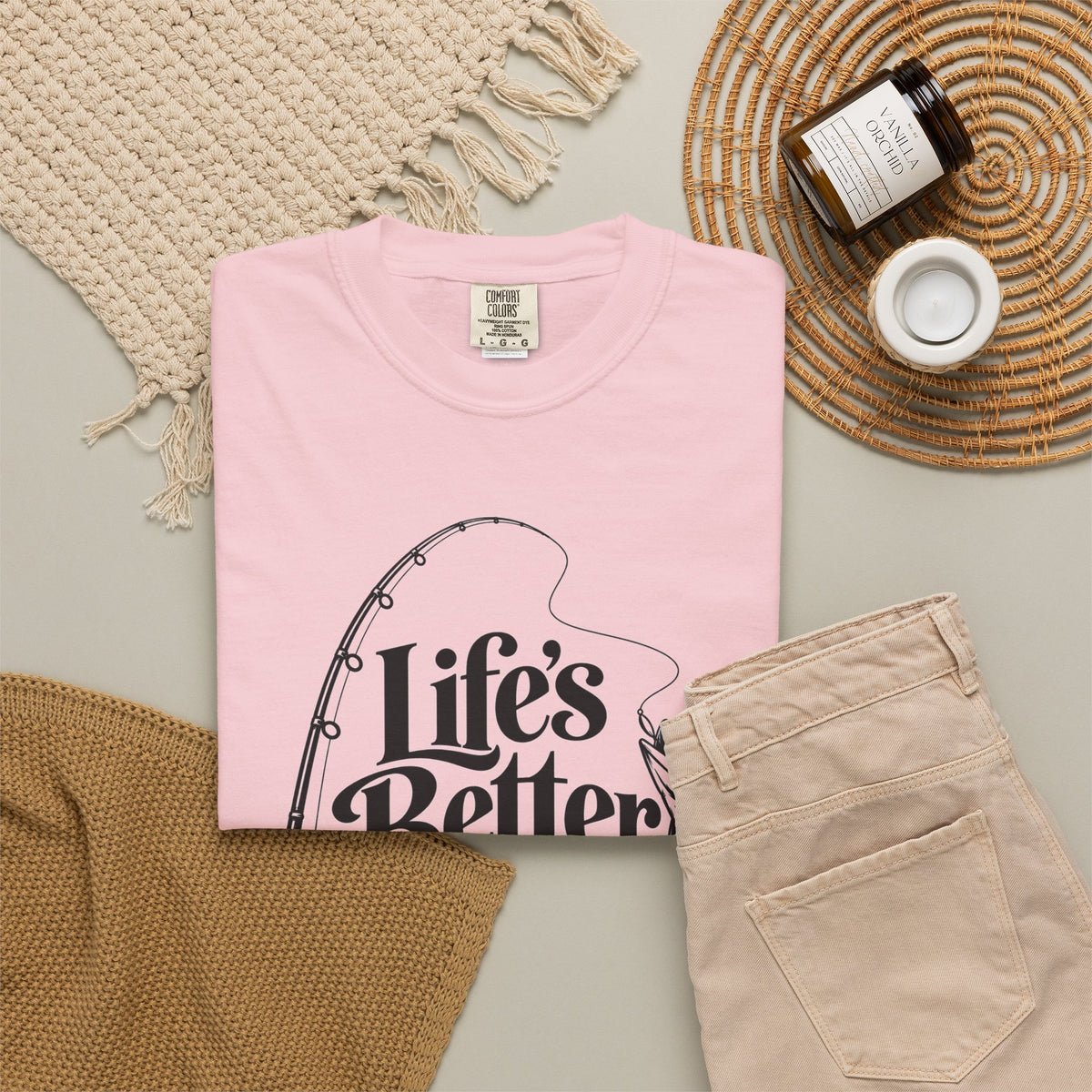 Fishing T-Shirt — "Life's Better with a Bent Rod" Graphic Tee