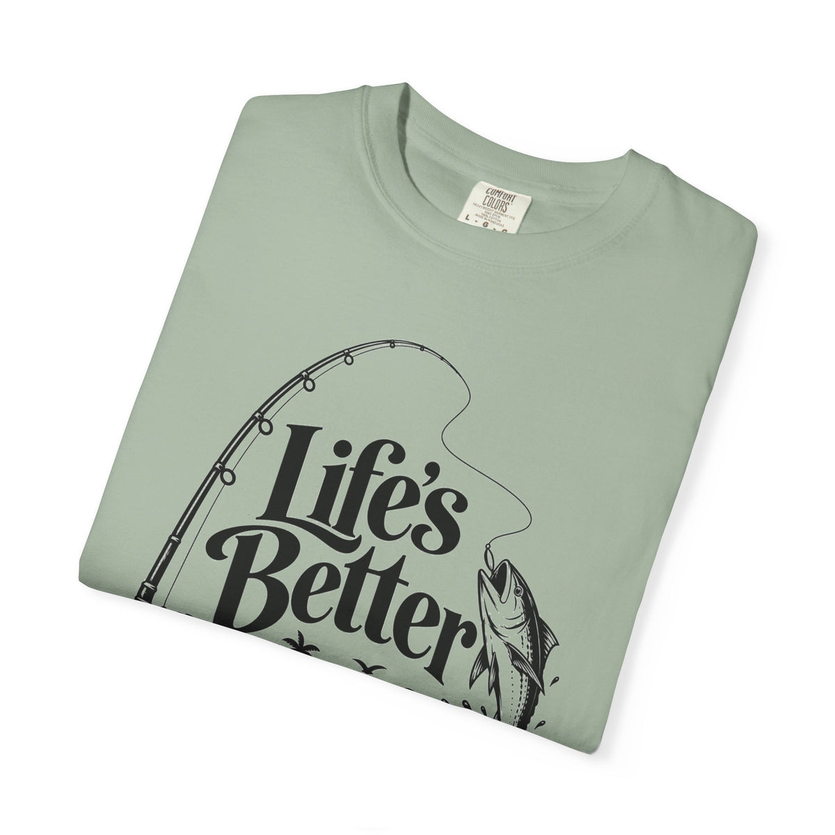 Fishing T-Shirt — "Life's Better with a Bent Rod" Graphic Tee