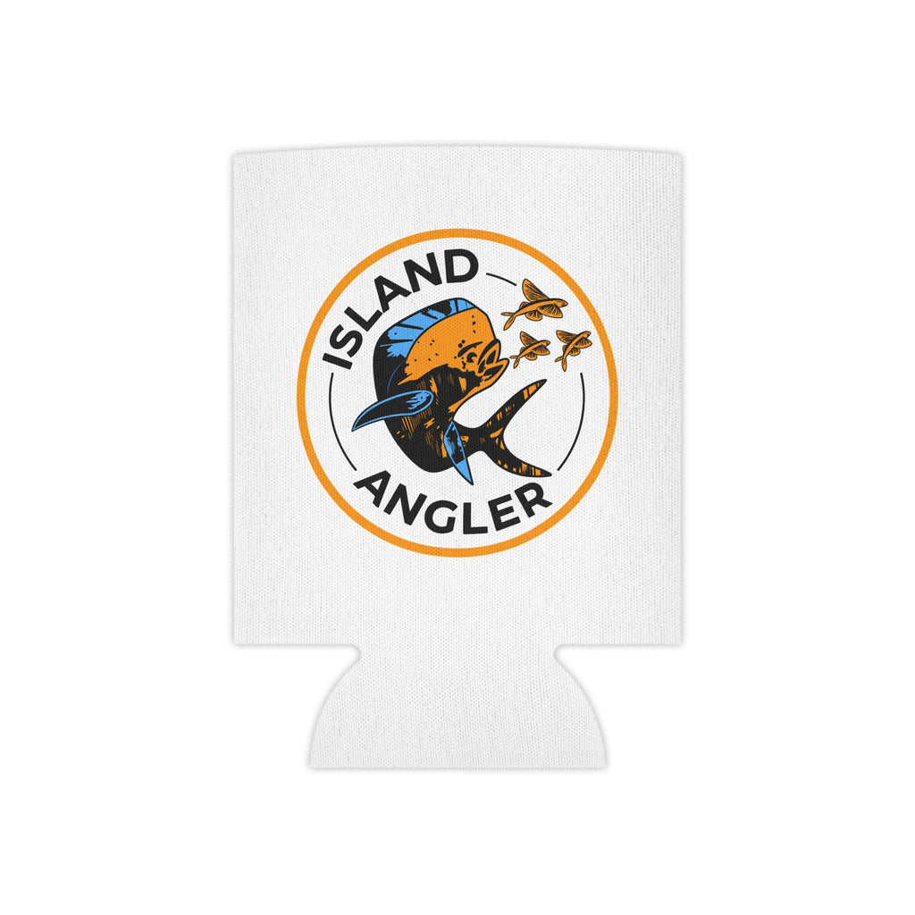 Island Angler Can Cooler – Fishing Logo Beer Koozie
