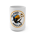 Island Angler Mug — 15oz Fishing Coffee Cup with Marlin & Flying Fish Design