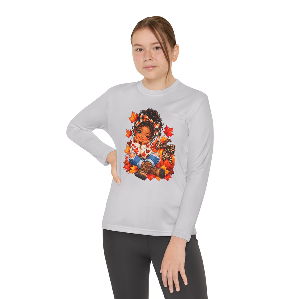 Autumn Girl Youth Long Sleeve Tee