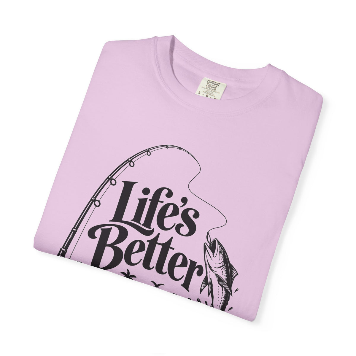 Fishing T-Shirt — "Life's Better with a Bent Rod" Graphic Tee