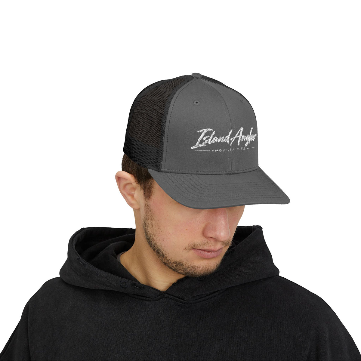 Island Angler Mesh Snapback Trucker Cap