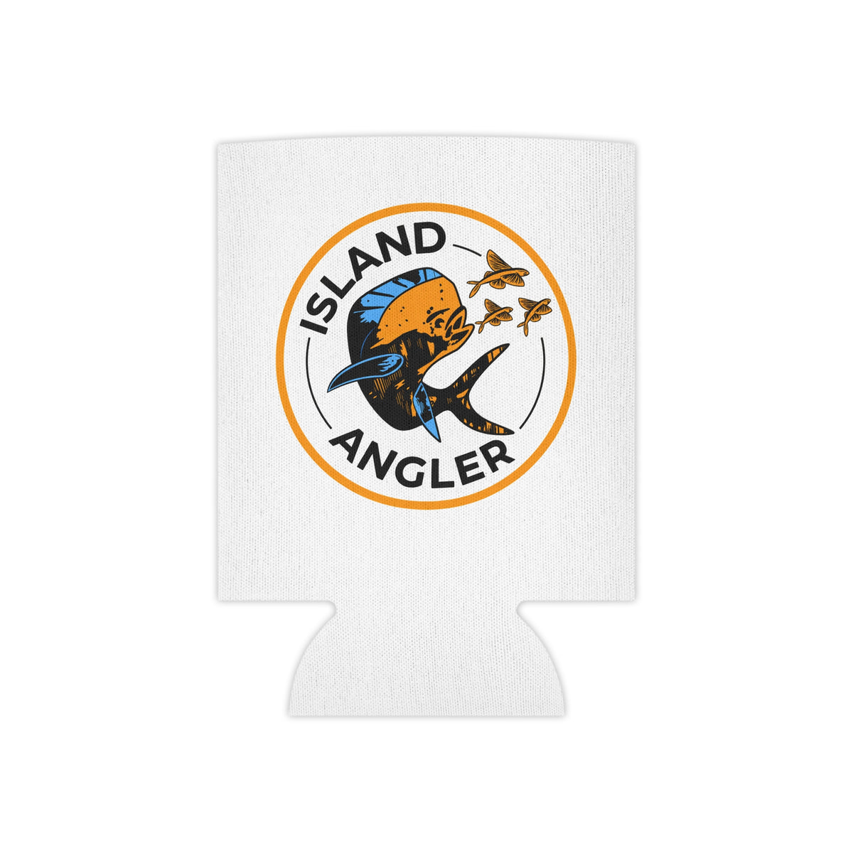 Island Angler Can Cooler – Fishing Logo Beer Koozie