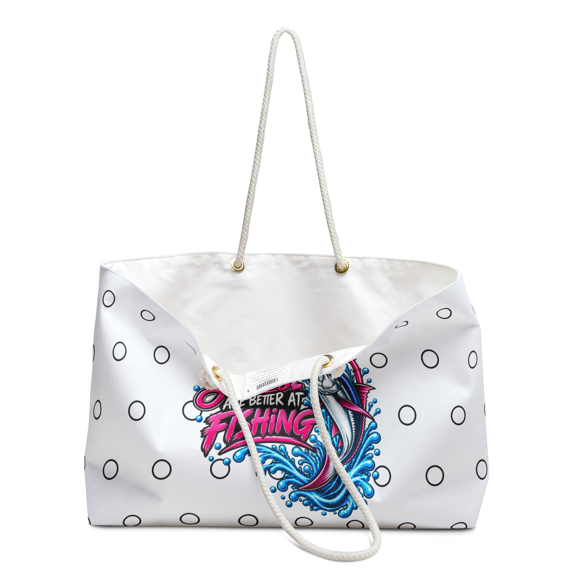 'Ladies Are Better at Fishing' Beach Tote