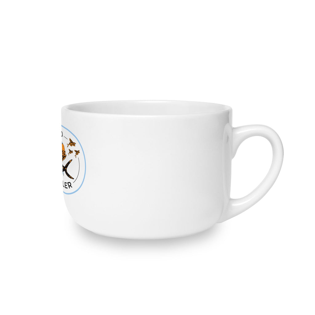 White Ceramic Latte Mug, 25oz