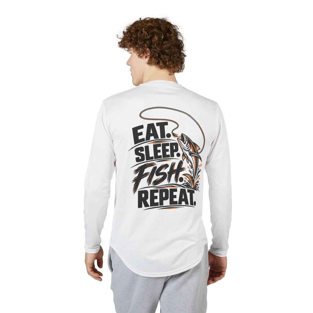 Eat Sleep Fish Repeat Fishing Long Sleeve — UV Protection Shirt