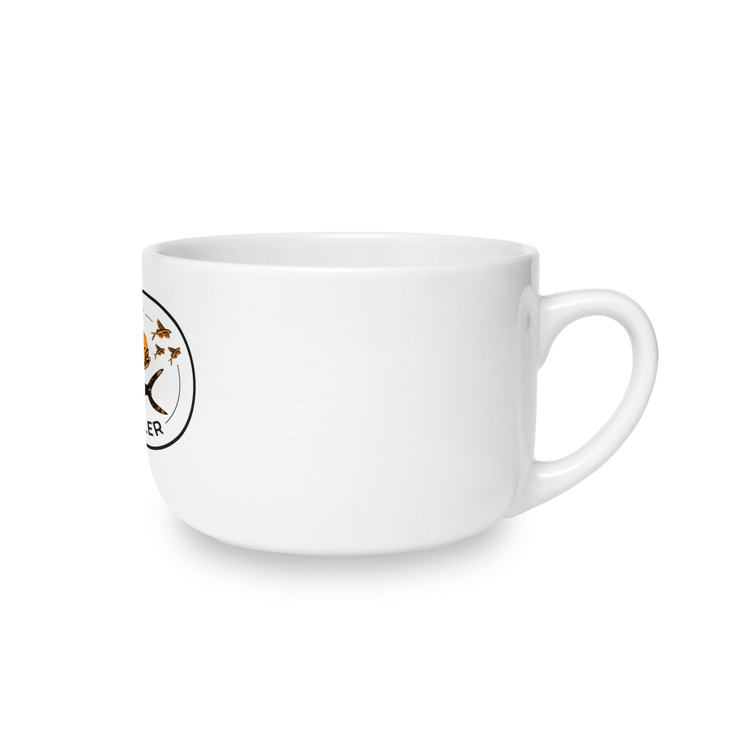 Island Angler Ceramic Latte Mug — 25oz Fishing Coffee Cup