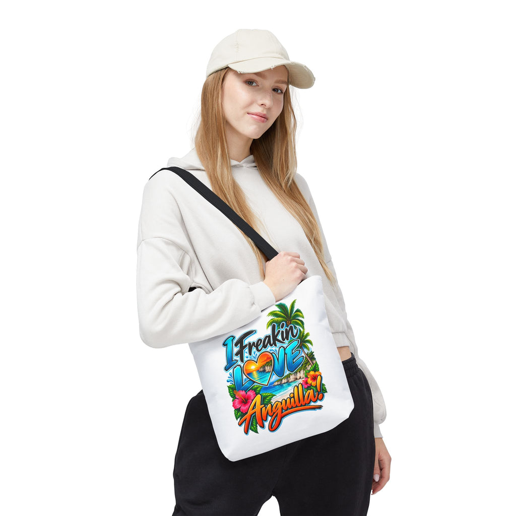 I Freakin' Love Anguilla Tropical Island Tote