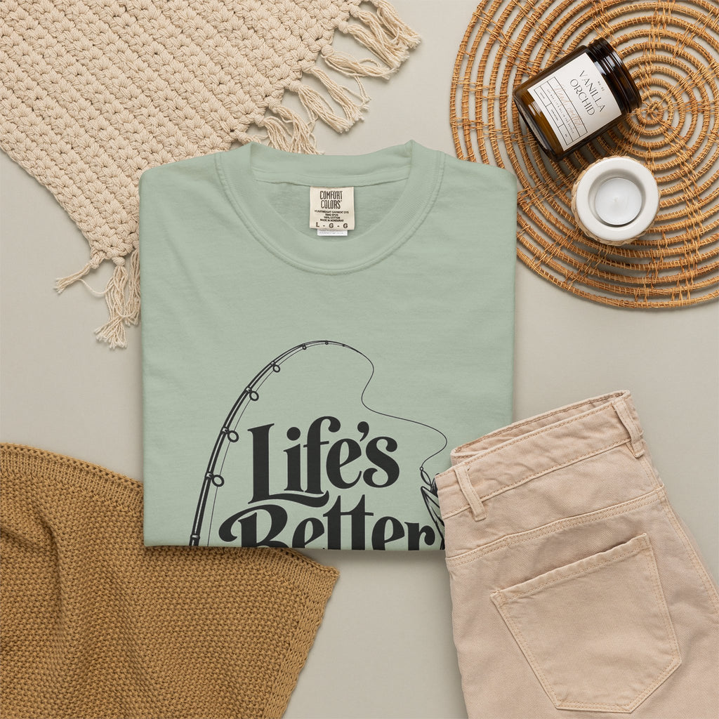 Fishing T-Shirt — "Life's Better with a Bent Rod" Graphic Tee