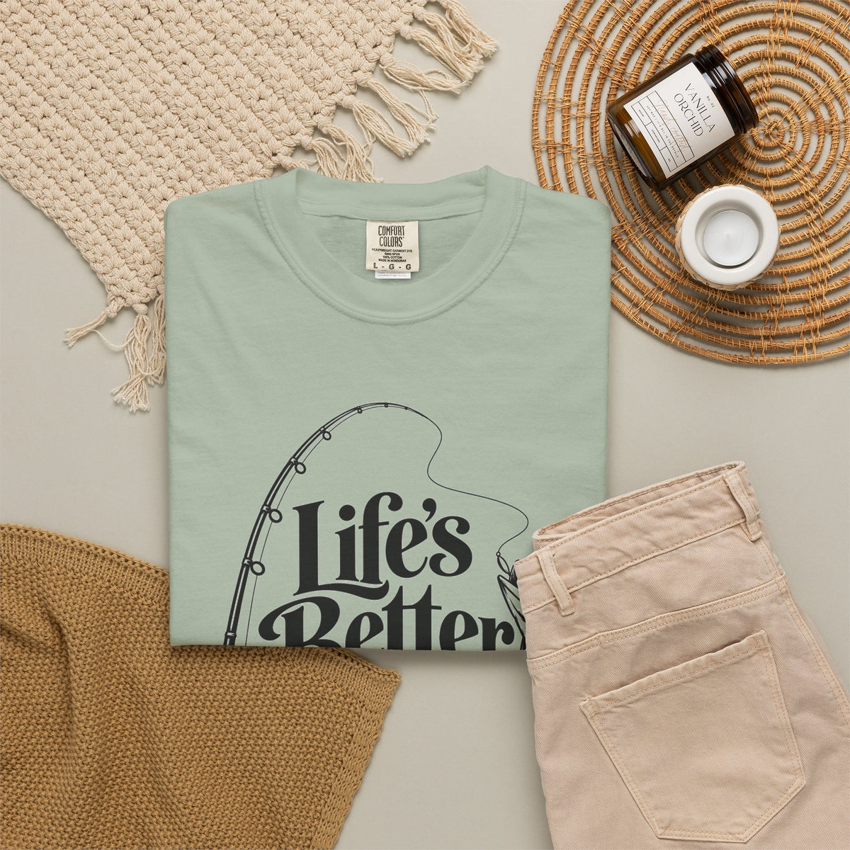Fishing T-Shirt — "Life's Better with a Bent Rod" Graphic Tee