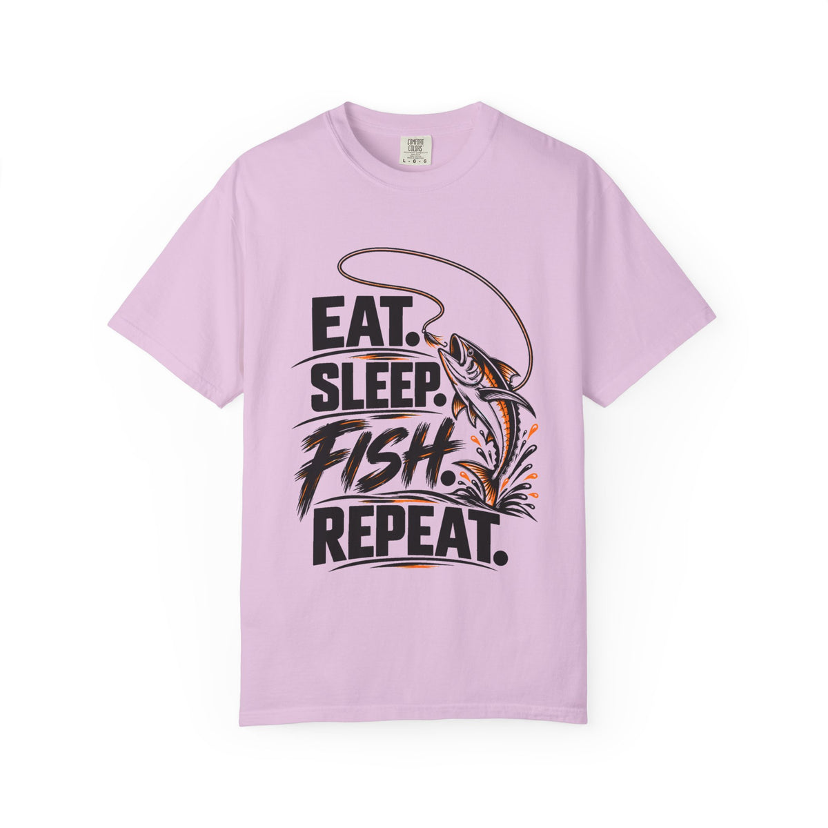 Fishing T-Shirt — "Eat Sleep Fish Repeat" Graphic Tee