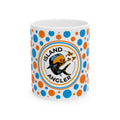 11oz Orange & Blue Polka Dot Mug