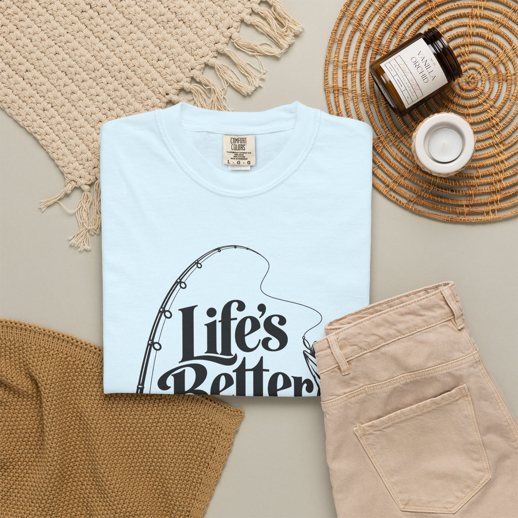 Fishing T-Shirt — "Life's Better with a Bent Rod" Graphic Tee