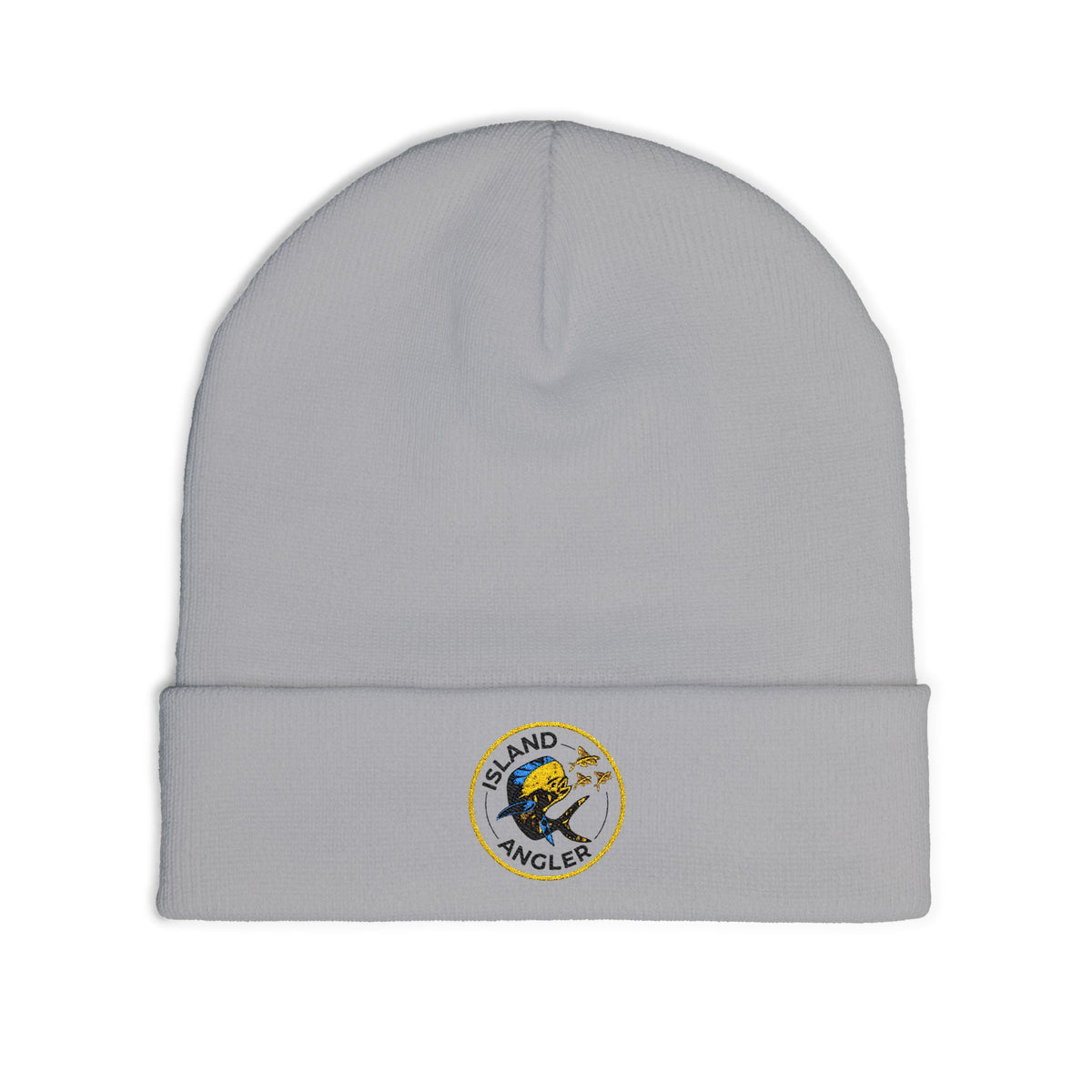 Island Angler Embroidered Beanie - Knit Fisherman Hat