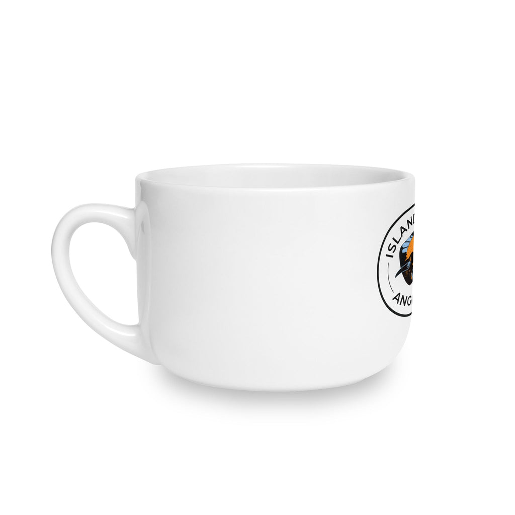 Island Angler Ceramic Latte Mug — 25oz Fishing Coffee Cup