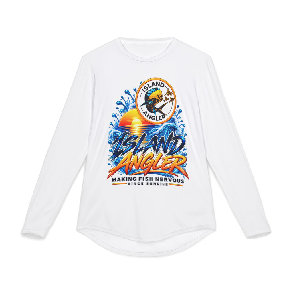 Island Angler UV Fishing Shirt — "Island Angler: Making Fish Nervous" Long Sleeve
