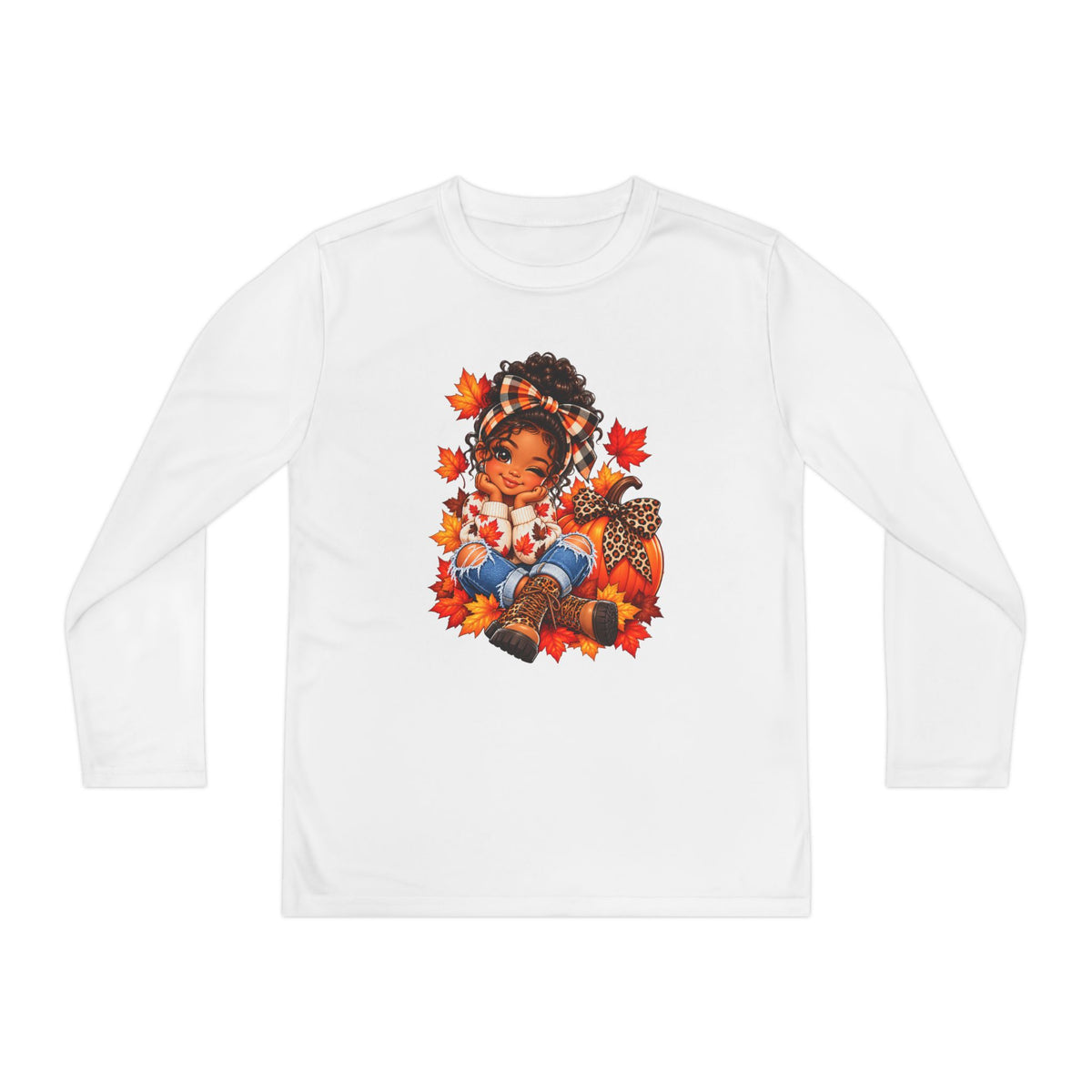 Autumn Girl Youth Long Sleeve Tee