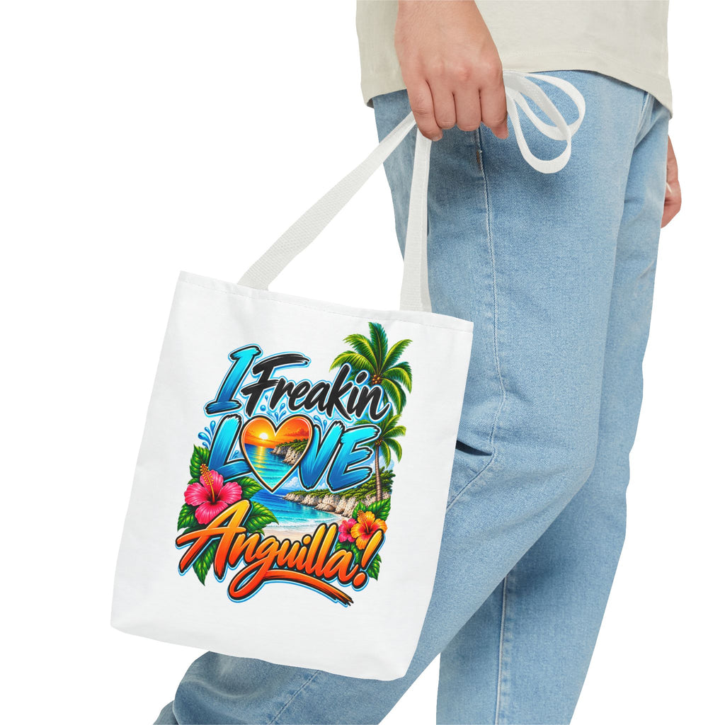 I Freakin' Love Anguilla Tropical Island Tote