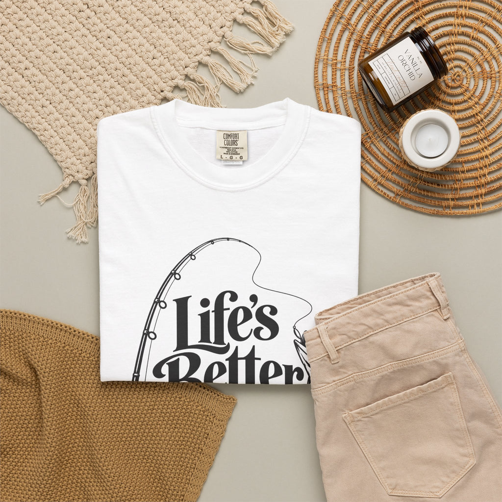 Fishing T-Shirt — "Life's Better with a Bent Rod" Graphic Tee