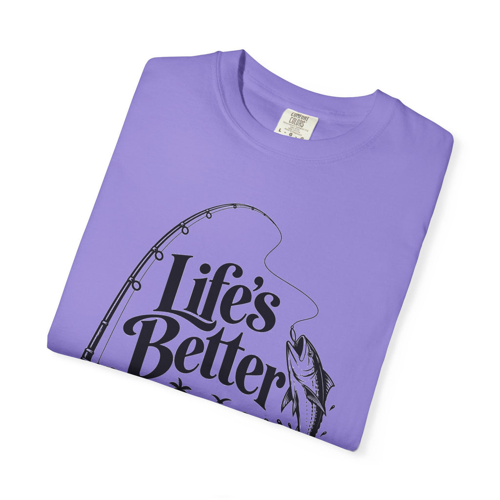 Fishing T-Shirt — "Life's Better with a Bent Rod" Graphic Tee