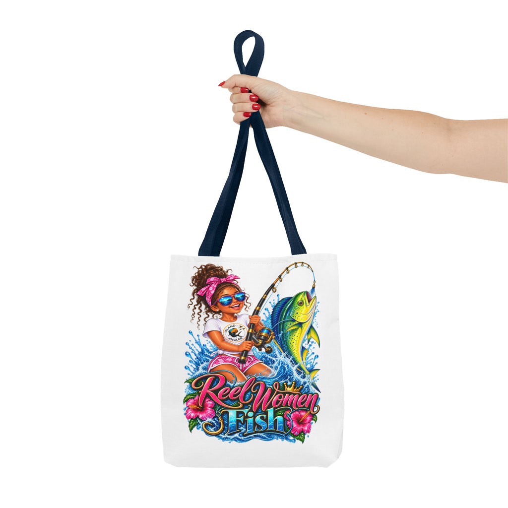 Reel Women Fish Graphic Tote (Fishing Lover Beach Bag)