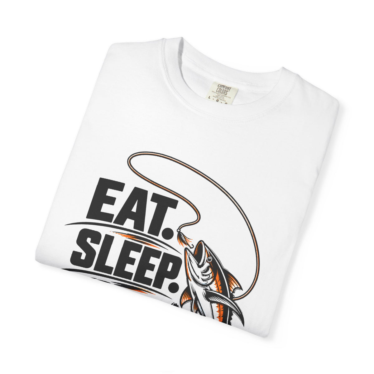 Fishing T-Shirt — "Eat Sleep Fish Repeat" Graphic Tee