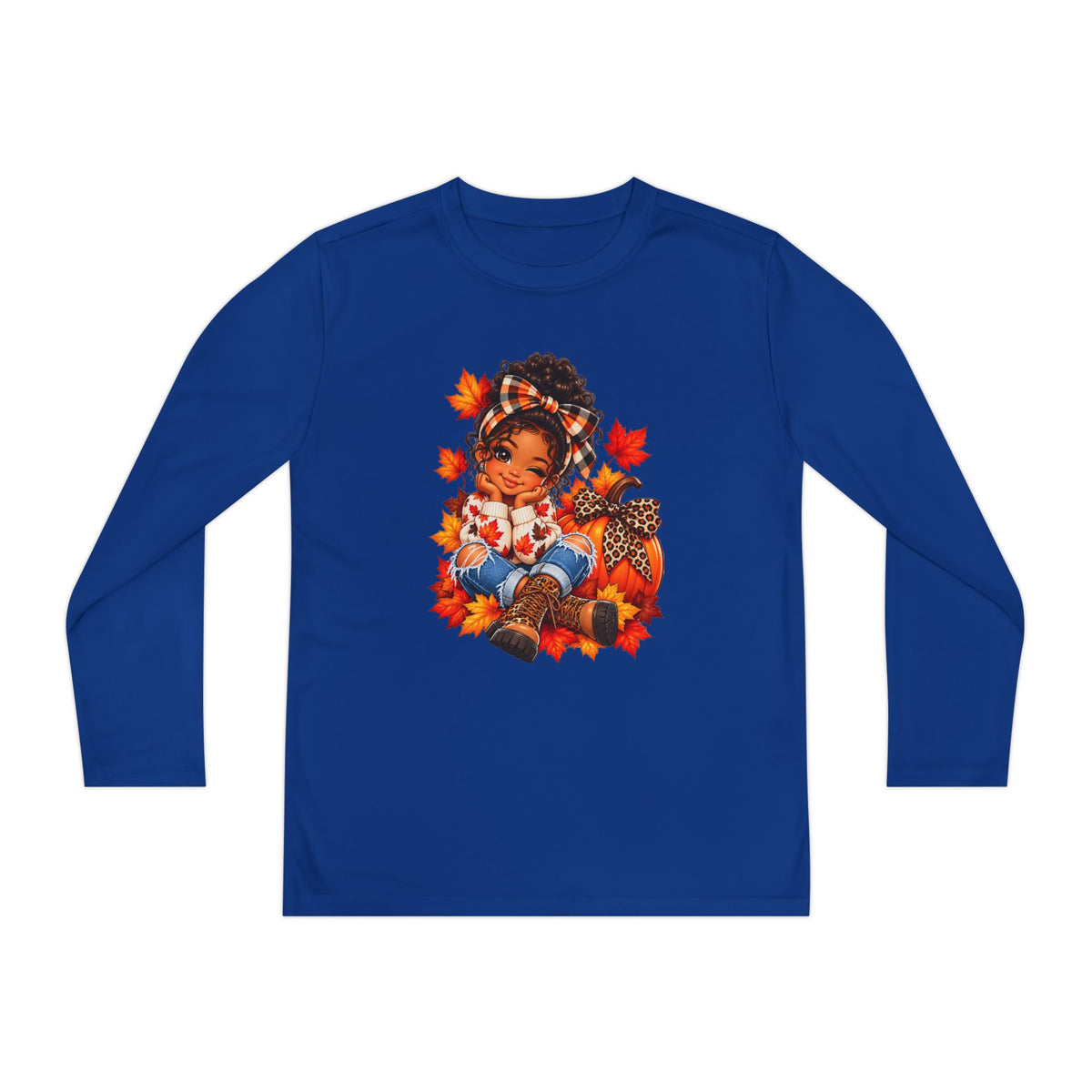 Autumn Girl Youth Long Sleeve Tee