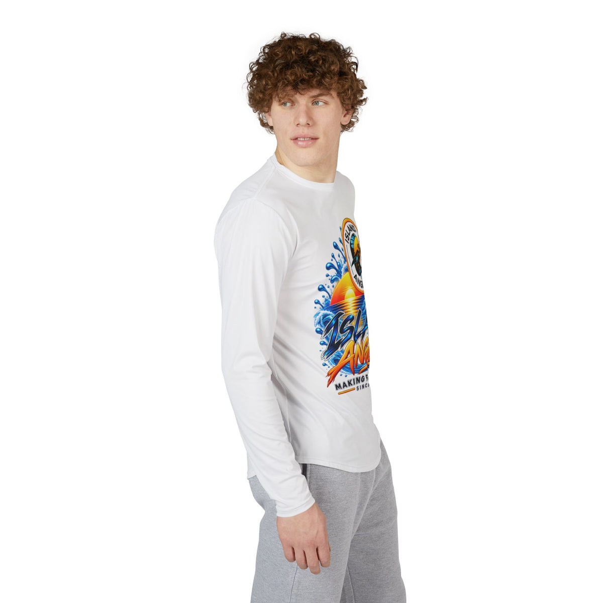 Island Angler UV Fishing Shirt — "Island Angler: Making Fish Nervous" Long Sleeve