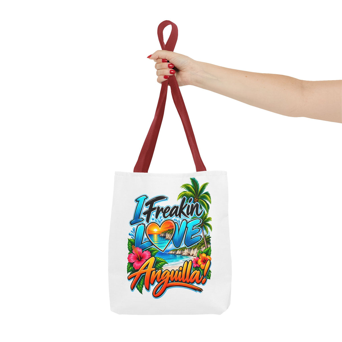 I Freakin' Love Anguilla Tropical Island Tote