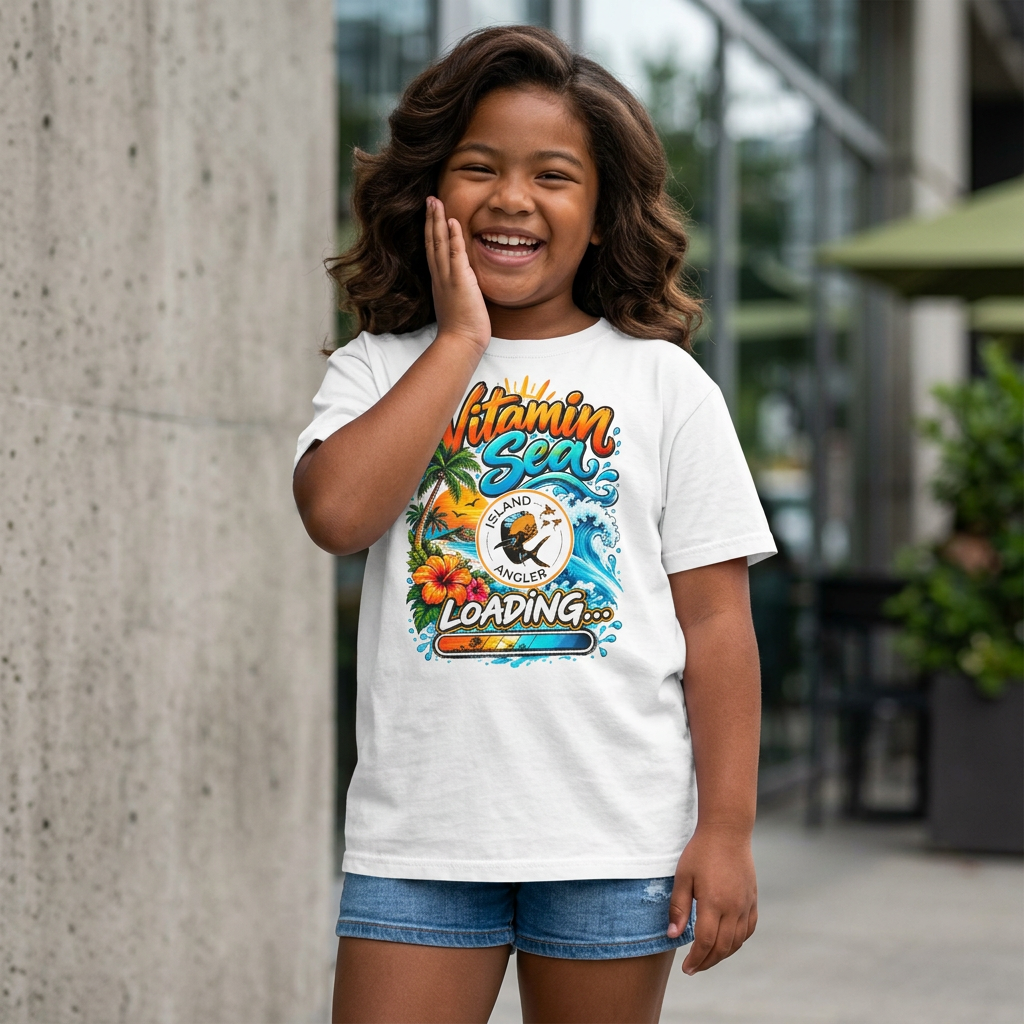 Youth Tee – “Vitamin Sea Loading” Beach Surf Graphic