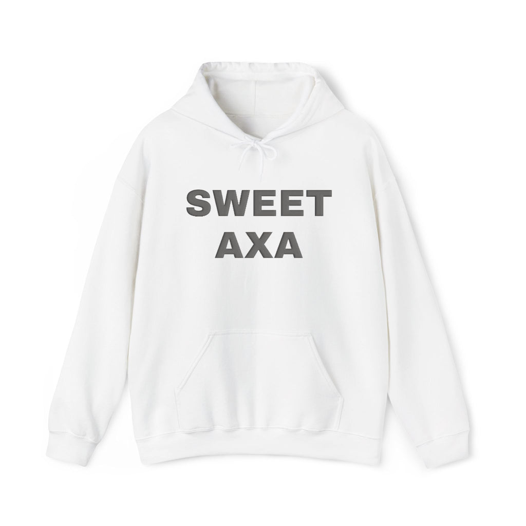 Sweet Axa Hoodie — Minimal Text Graphic Pullover