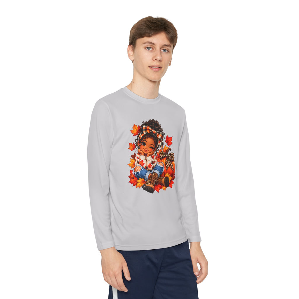 Autumn Girl Youth Long Sleeve Tee