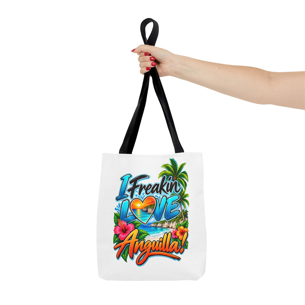 I Freakin' Love Anguilla Tropical Island Tote