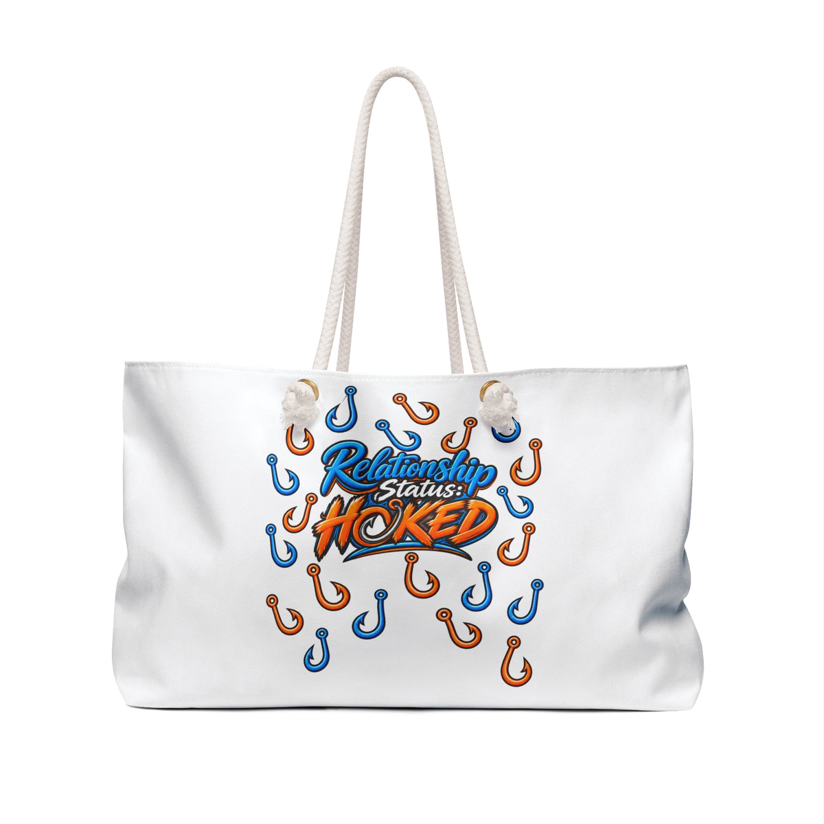 'Relationship Status: Hooked' Travel Tote