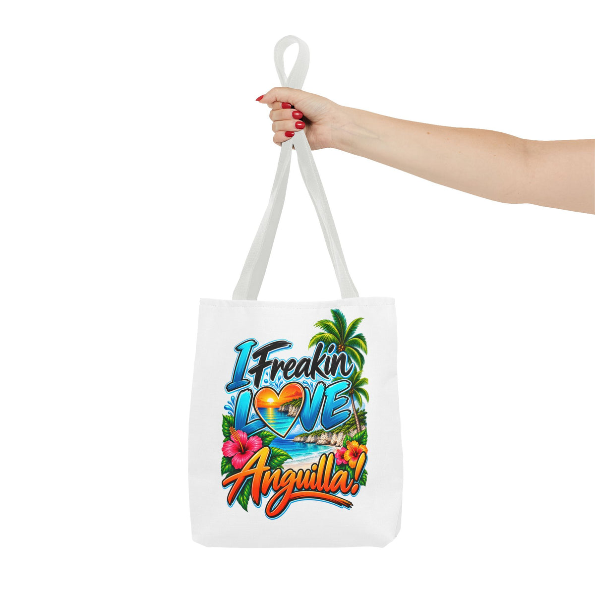 I Freakin' Love Anguilla Tropical Island Tote