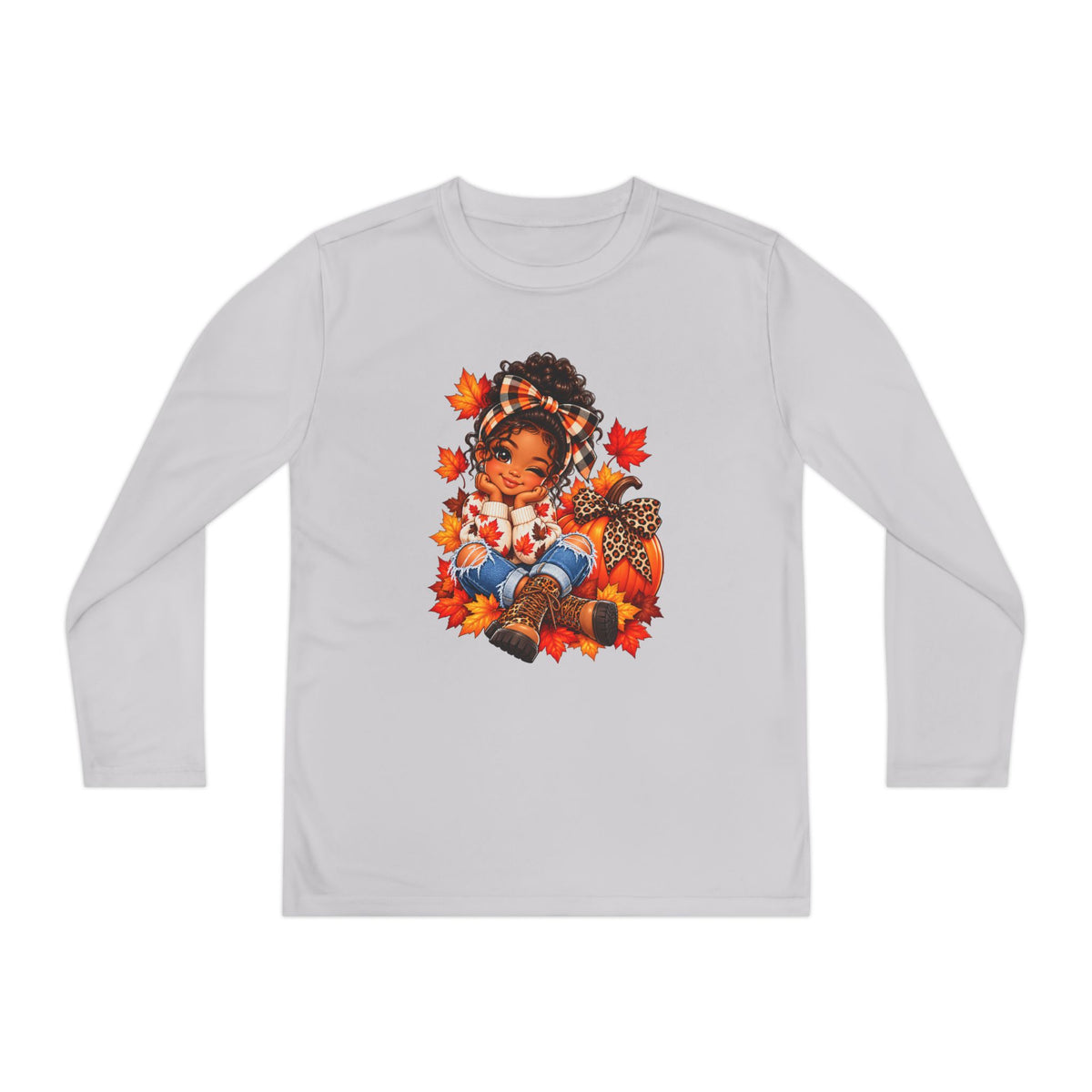 Autumn Girl Youth Long Sleeve Tee