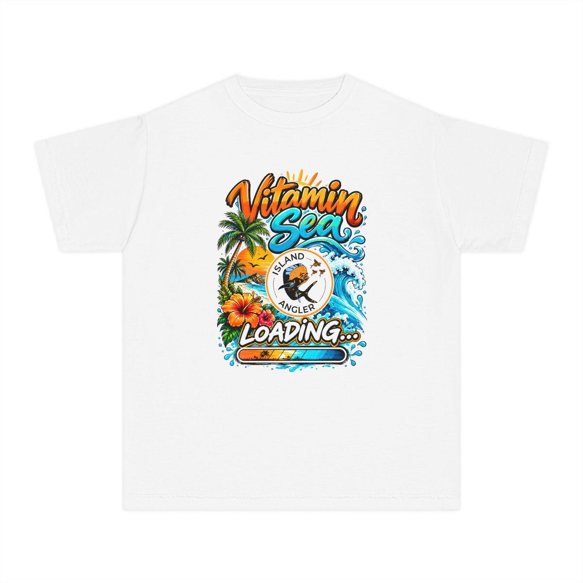 Youth Tee – “Vitamin Sea Loading” Beach Surf Graphic