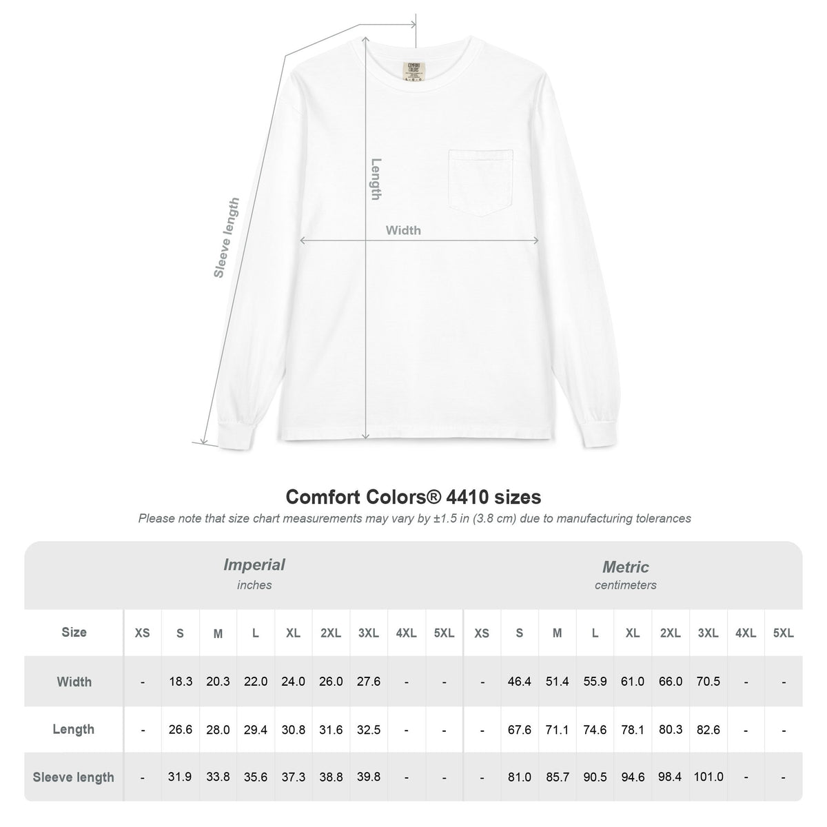 Pocket Long Sleeve T‑Shirt