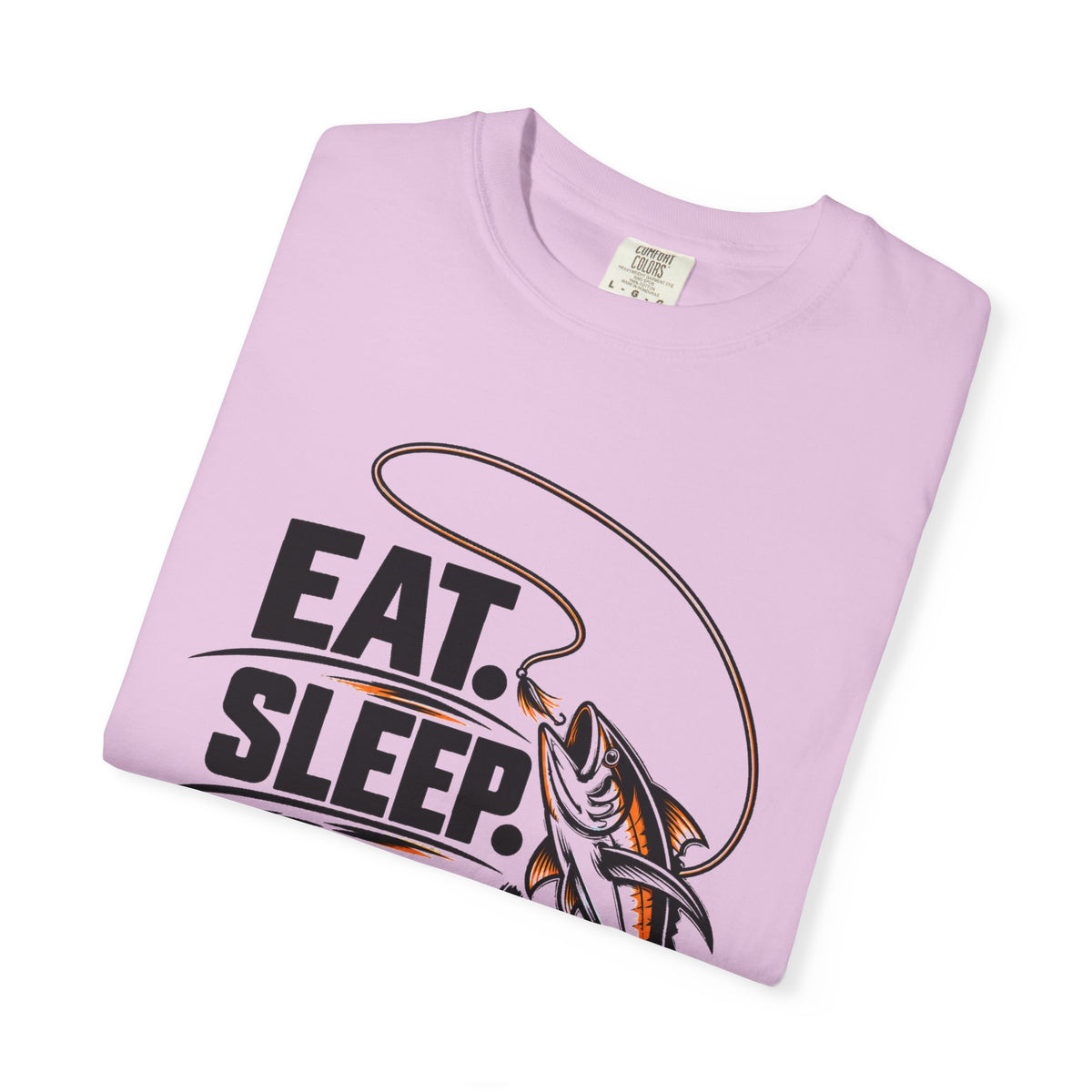 Fishing T-Shirt — "Eat Sleep Fish Repeat" Graphic Tee