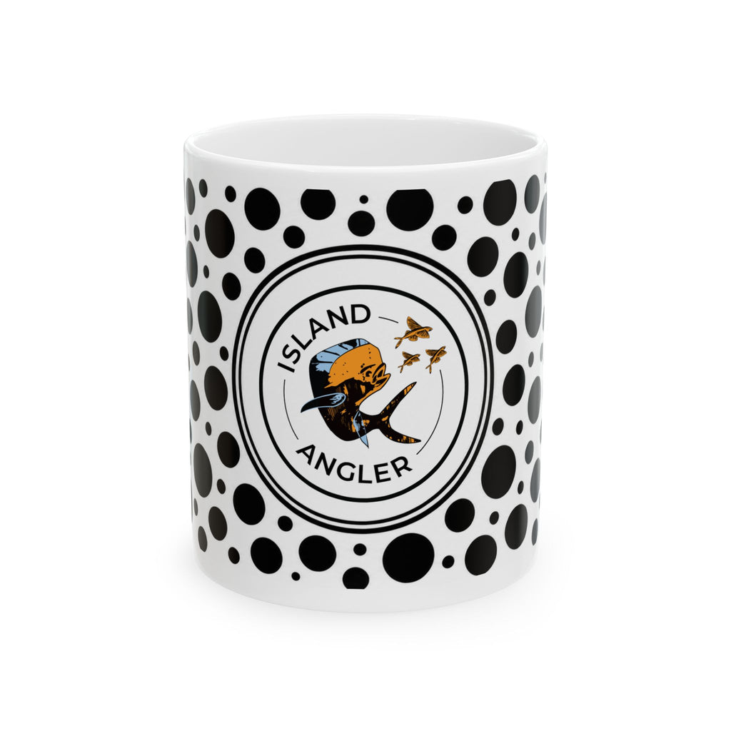 11oz Black & White Polka Dot Mug