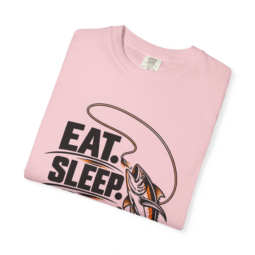 Fishing T-Shirt — "Eat Sleep Fish Repeat" Graphic Tee