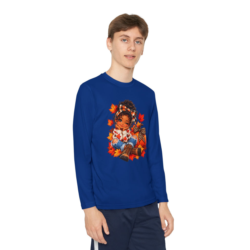 Autumn Girl Youth Long Sleeve Tee