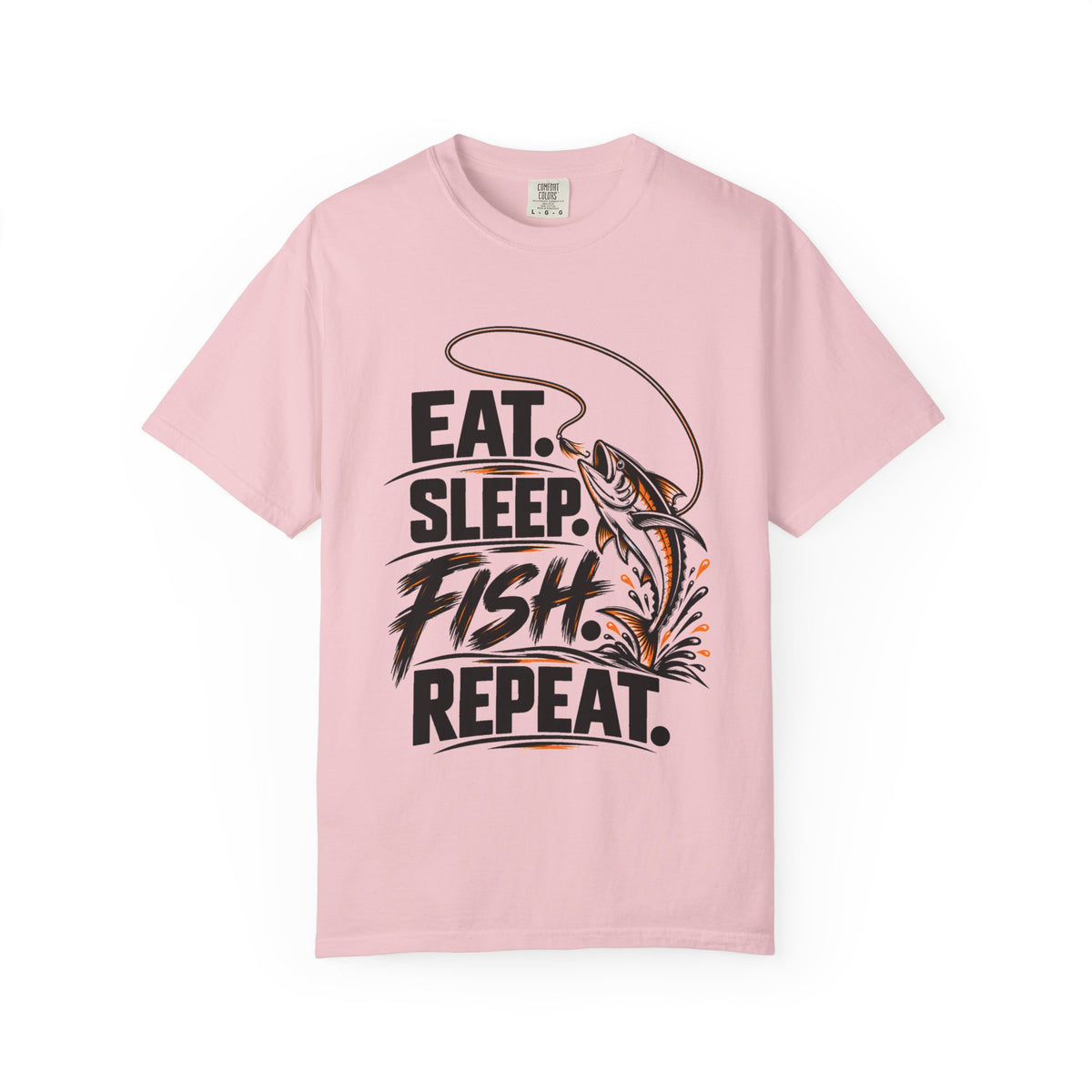 Fishing T-Shirt — "Eat Sleep Fish Repeat" Graphic Tee