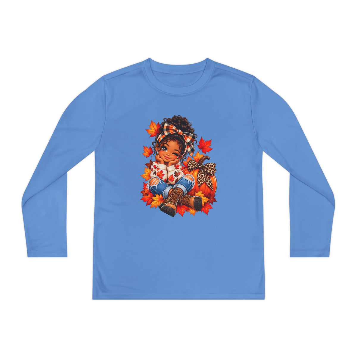 Autumn Girl Youth Long Sleeve Tee
