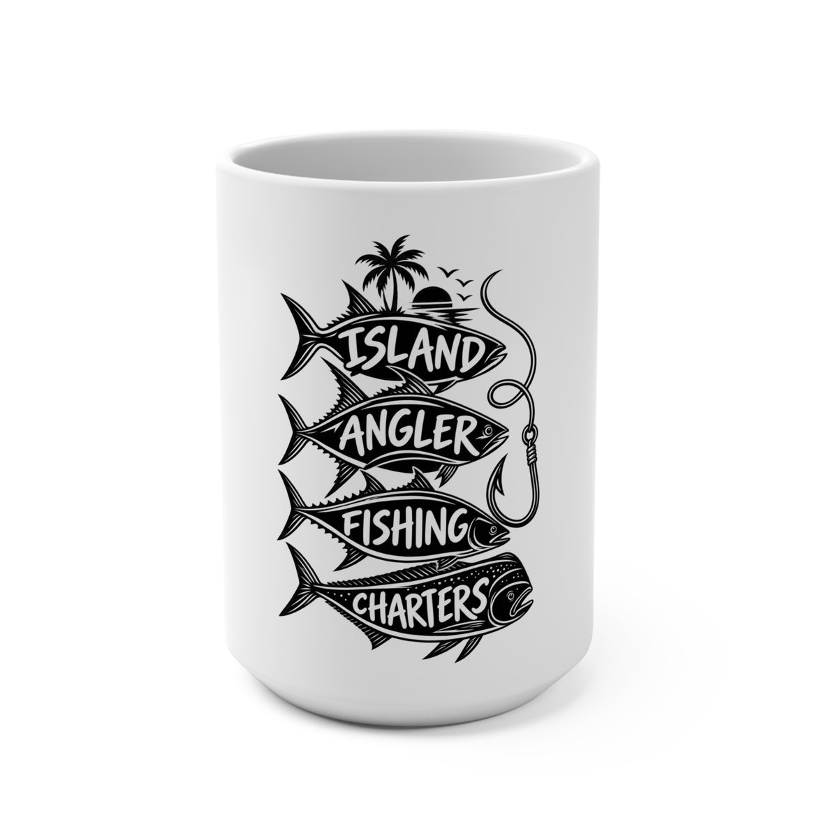 Fishing Mug - Island Angler Fishing Charters 15oz Ceramic Coffee Cup