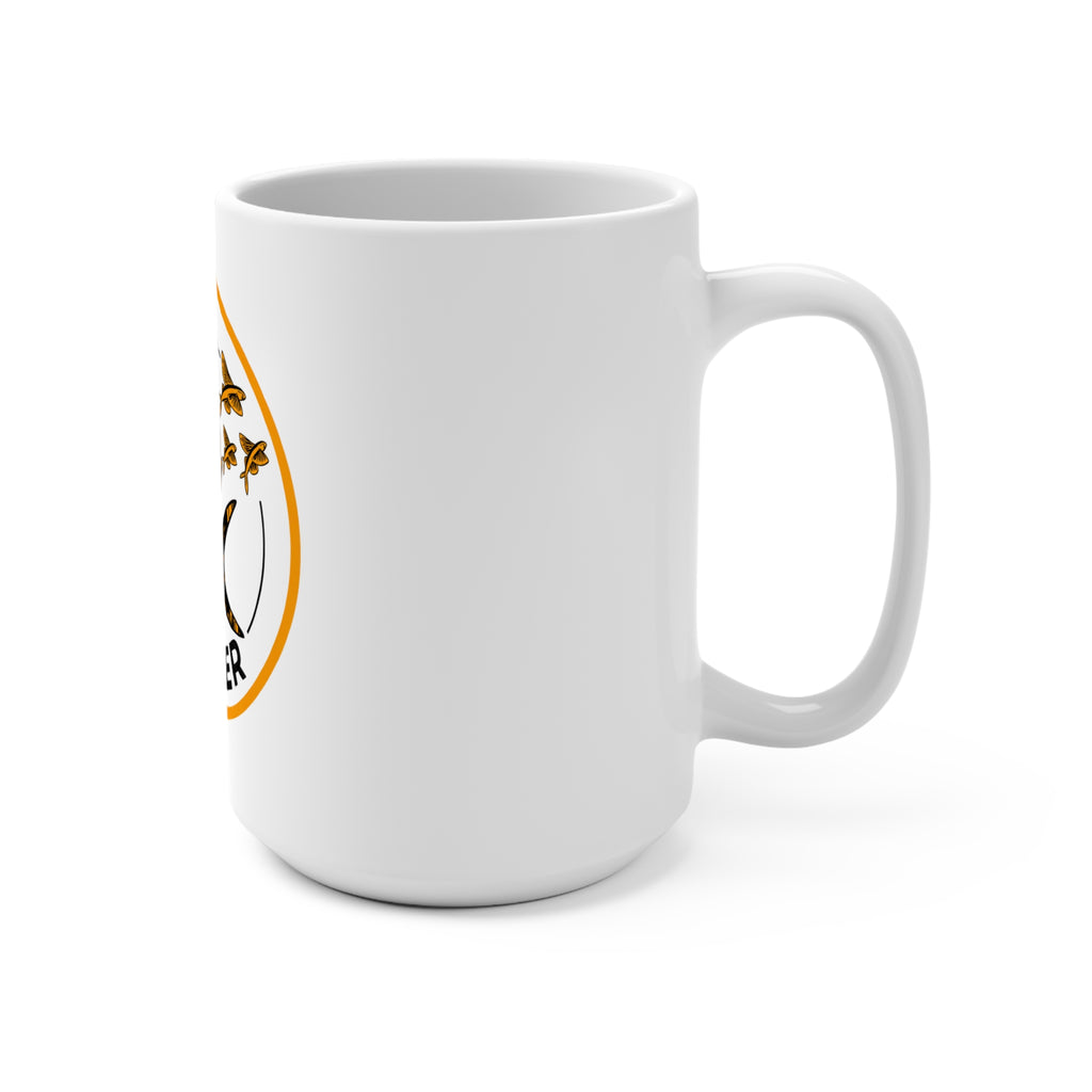 Island Angler Mug — 15oz Fishing Coffee Cup with Marlin & Flying Fish Design