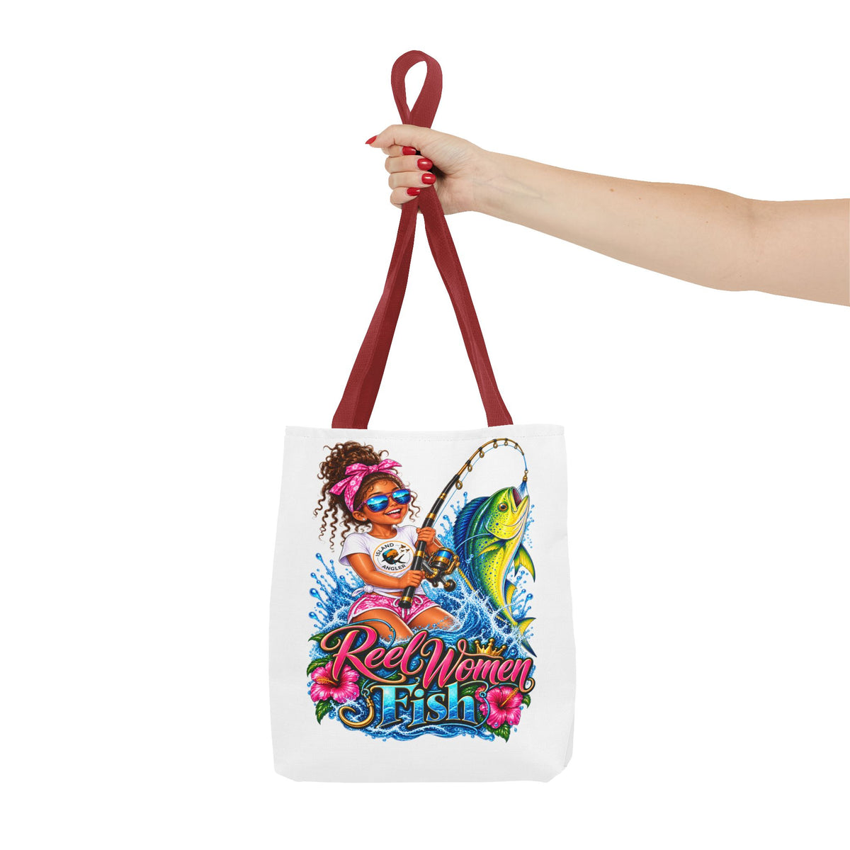 Reel Women Fish Graphic Tote (Fishing Lover Beach Bag)