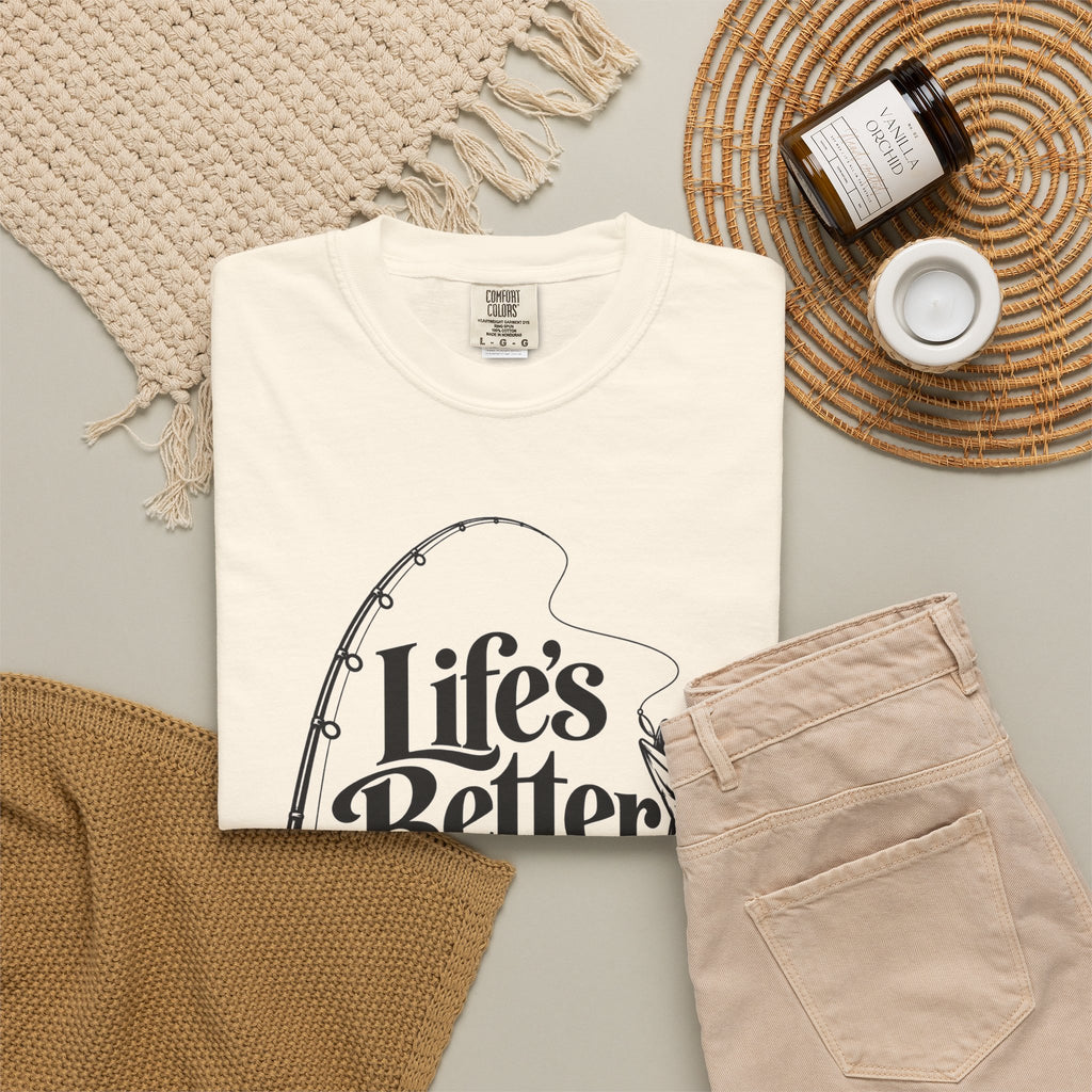 Fishing T-Shirt — "Life's Better with a Bent Rod" Graphic Tee