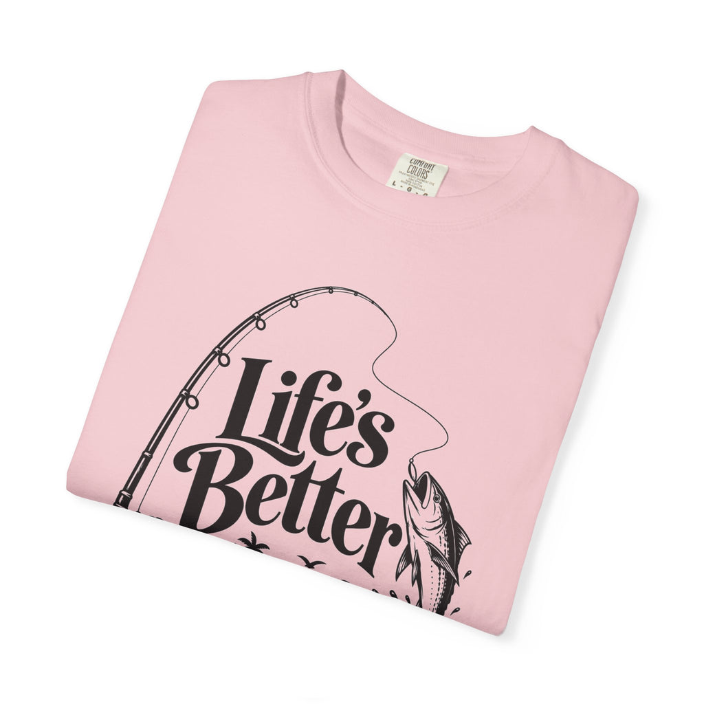 Fishing T-Shirt — "Life's Better with a Bent Rod" Graphic Tee